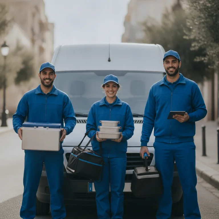 Entrega de Comidas equipo en Barcelona